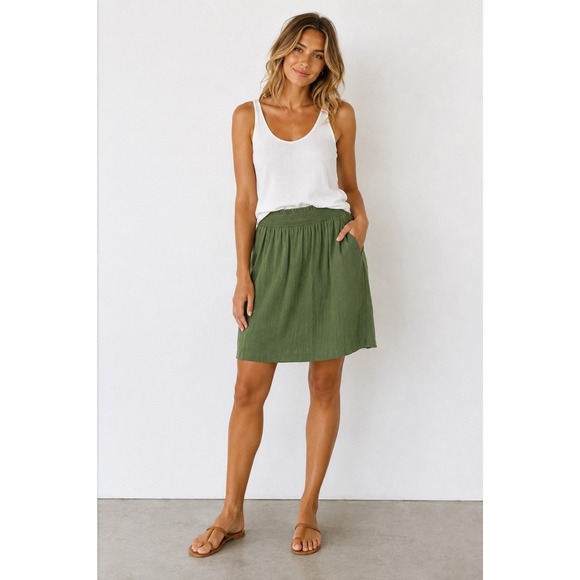 Tulip B Dresses & Skirts - Tulip B Designed by J317 A-Line Skirt Women's Medium Textured Elastic Waist NWT